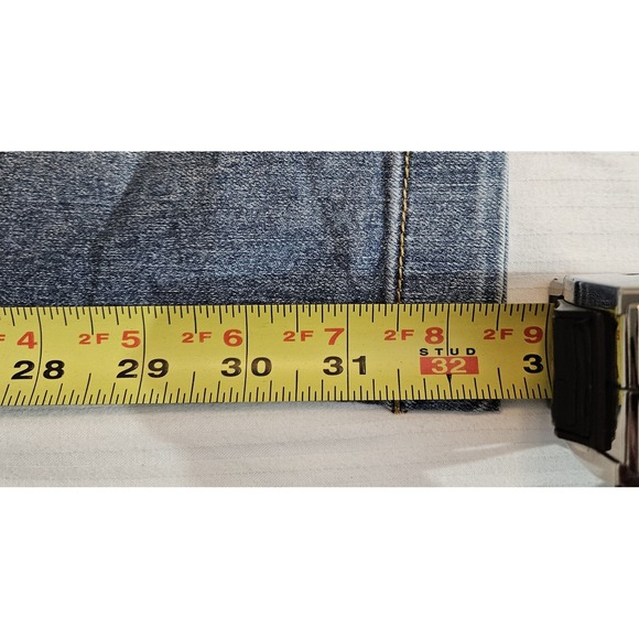 Vibrant VBRT Women's Metallic Cargo Denim Jeans Size Small Wide‎ Leg Pockets - Picture 7 of 7